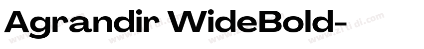 Agrandir WideBold字体转换